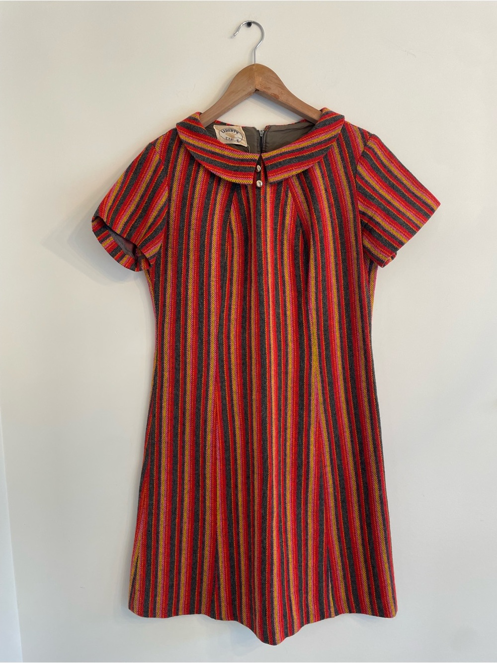 Women’s 1970s Striped Babydoll Dress